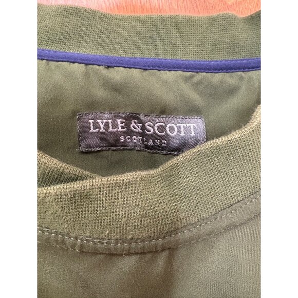 Lyle & Scott Mens Green Crewneck Sweatshirt M Golf Sports Outdoors Fall Football - Picture 2 of 12